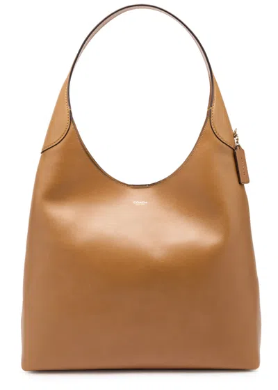 Coach Brooklyn 39 Leather Shoulder Bag In Caramel