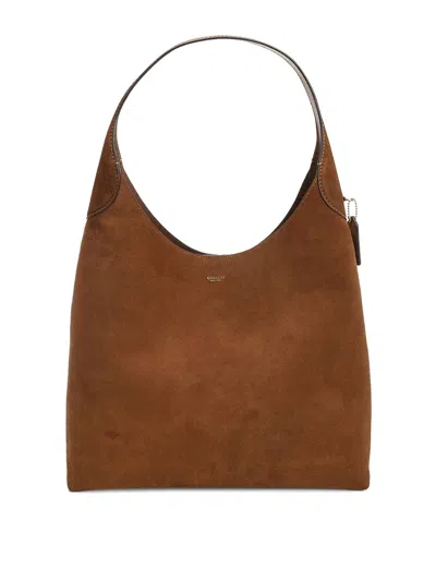 Coach Brooklyn 39 Suede Leather Hobo Bag In Brown