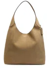 Coach Brooklyn 39 Suede Shoulder Bag In Sand