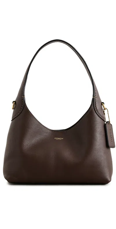 Coach Brooklyn Shoulder Bag 23 Maple In Brown