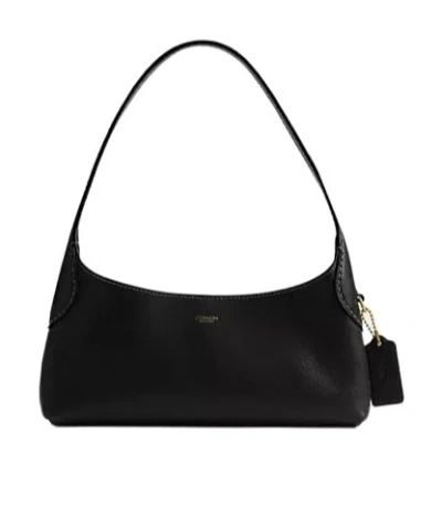 Coach Natural Grain Leather Brooklyn 26 Shoulder Bag In Pink