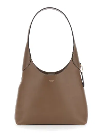 Coach Brooklyn 39 Leather Hobo Bag In Brown