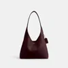 Coach Cow Leather Maple Bags In Burgundy