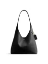 Coach New York Black Leather Brooklyn 39 Shoulder Bag