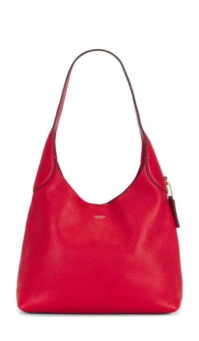 Coach Brooklyn Shoulder Bag 28 In Scarlet