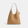 Coach Suede Brooklyn 39 Shoulder Bag In Beige/brown