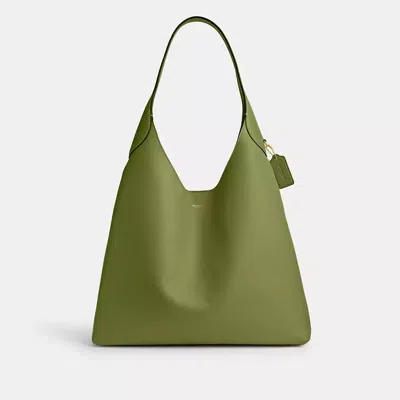 Coach Brooklyn Shoulder Bag 39 In Brass/dark Lime