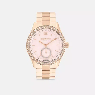 Coach Brooks Automatic Watch, 38mm In Blue