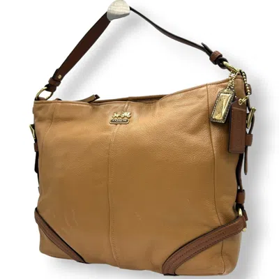 Pre-owned Coach Brown Camel Leather Shoulder Bag ()