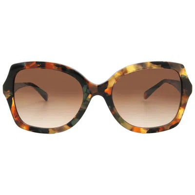 Coach Brown Gradient Butterfly Ladies Sunglasses Hc8410u 584474 56 In Multi