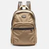 COACH COACH /BROWN LEATHER AND NYLON BACKPACK