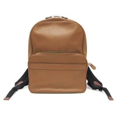 Pre-owned Coach Brown Leather Backpack Bag ()