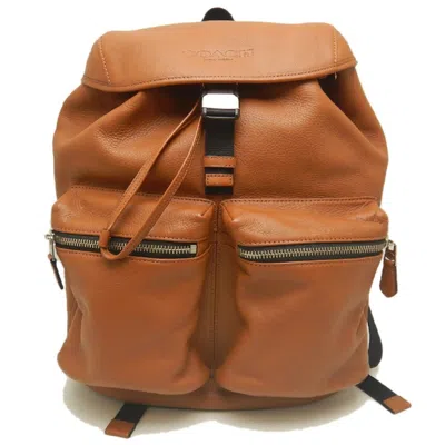 Pre-owned Coach Brown Leather Backpack ()