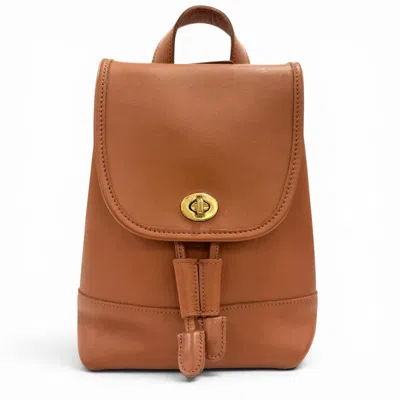 Pre-owned Coach Brown Leather Backpack ()