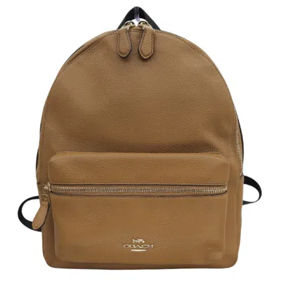 Pre-owned Coach Brown Leather Backpack ()