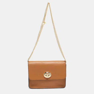 Pre-owned Coach Brown Leather Bowery Crossbody Bag