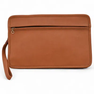 Pre-owned Coach Brown Leather Clutch Bag Handbag Pouch ()