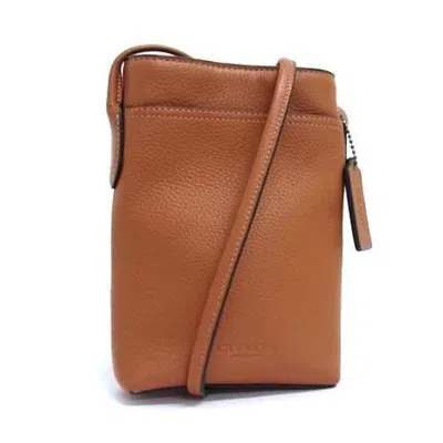 Pre-owned Coach Brown Leather Handbag Pochette Shoulder Bag Tote Bag ()