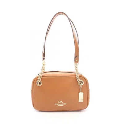 Pre-owned Coach Brown Leather Handbag Shoulder Bag ()