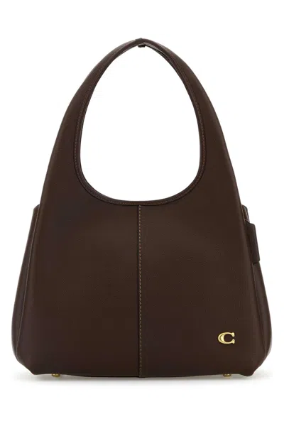 Coach Brown Leather Lana Shopping Bag