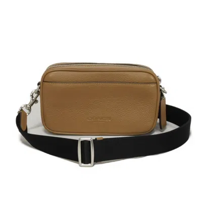 Pre-owned Coach Brown Leather Pochette Shoulder Bag ()