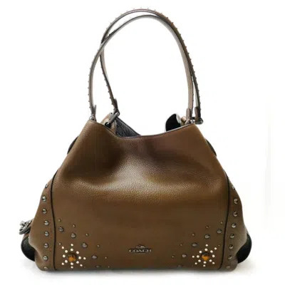 Pre-owned Coach Brown Leather Shoulder Bag ()