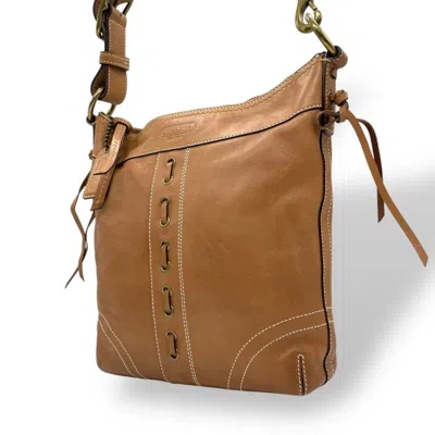 Pre-owned Coach Brown Leather Shoulder Bag ()