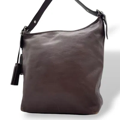 Pre-owned Coach Brown Leather Shoulder Bag ()