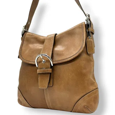 Pre-owned Coach Brown Leather Shoulder Bag ()