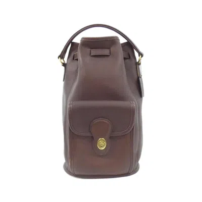 Pre-owned Coach Brown Leather Shoulder Bag ()