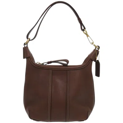 Pre-owned Coach Brown Leather Shoulder Bag ()
