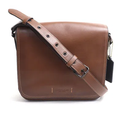 Pre-owned Coach Brown Leather Shoulder Bag ()