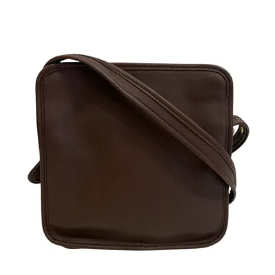 Pre-owned Coach Brown Leather Suede Shoulder Bag ()