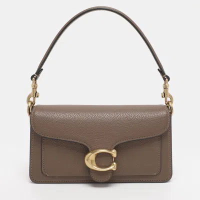 Pre-owned Coach Brown Leather Tabby 20 Crossbody Bag