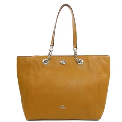 Pre-owned Coach Brown Leather Tote Bag ()