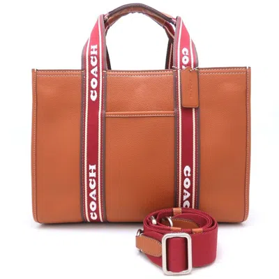 Pre-owned Coach Brown Leather Tote Bag ()