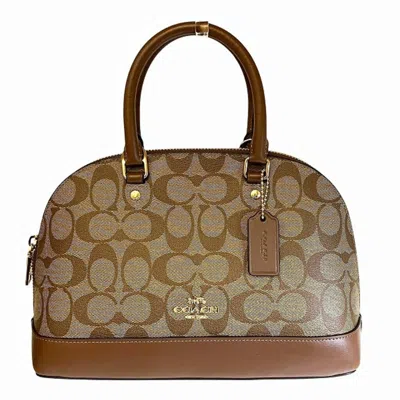 Pre-owned Coach Brown Pvc Handbag Shoulder Bag ()