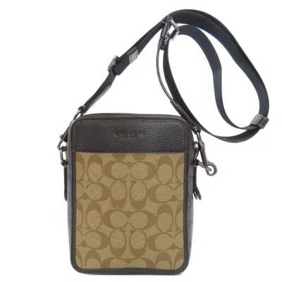 Pre-owned Coach Brown Pvc Shoulder Bag ()