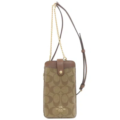 Pre-owned Coach Brown Pvc Shoulder Bag ()