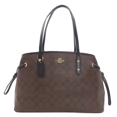 Pre-owned Coach Brown Pvc Tote Bag ()