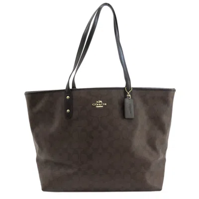 Pre-owned Coach Brown Pvc Tote Bag ()