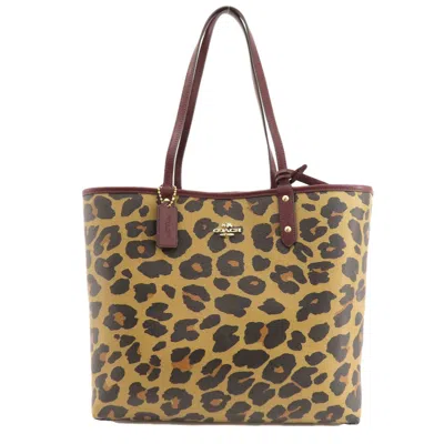 Pre-owned Coach Brown Pvc Tote Bag ()