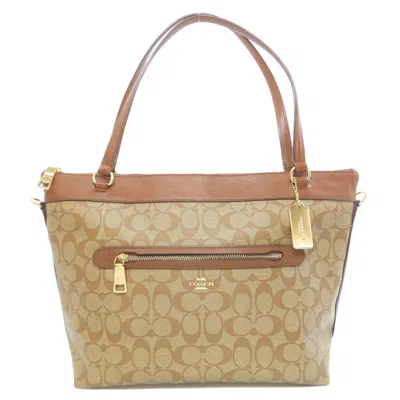Pre-owned Coach Brown Pvc Tote Bag ()