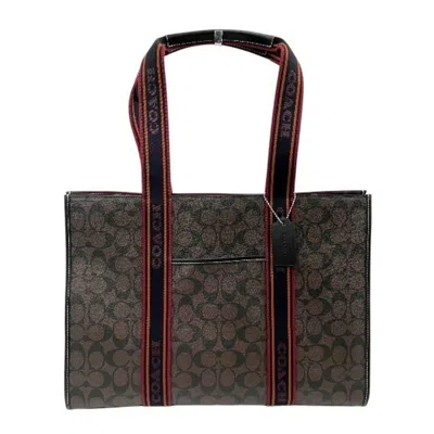 Pre-owned Coach Brown Pvc Tote Bag ()