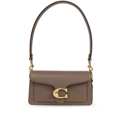 Coach Polished Pebble Leather Tabby Shoulder B In Neutral