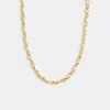 Coach Brushed Link Chain Necklace In Gold