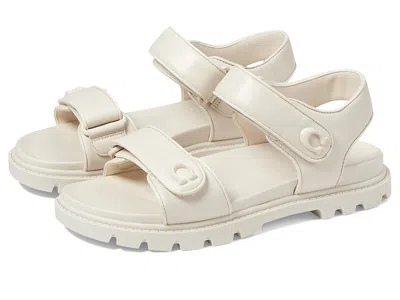 Coach Brynn Leather Sandal In Gray