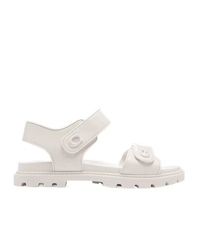 COACH BRYNN LEATHER SANDALS