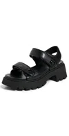 COACH BRYNN PLATFORM SANDALS BLACK
