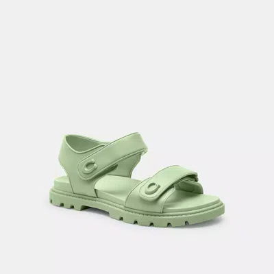 Coach Brynn Sandal In Pale Pistachio